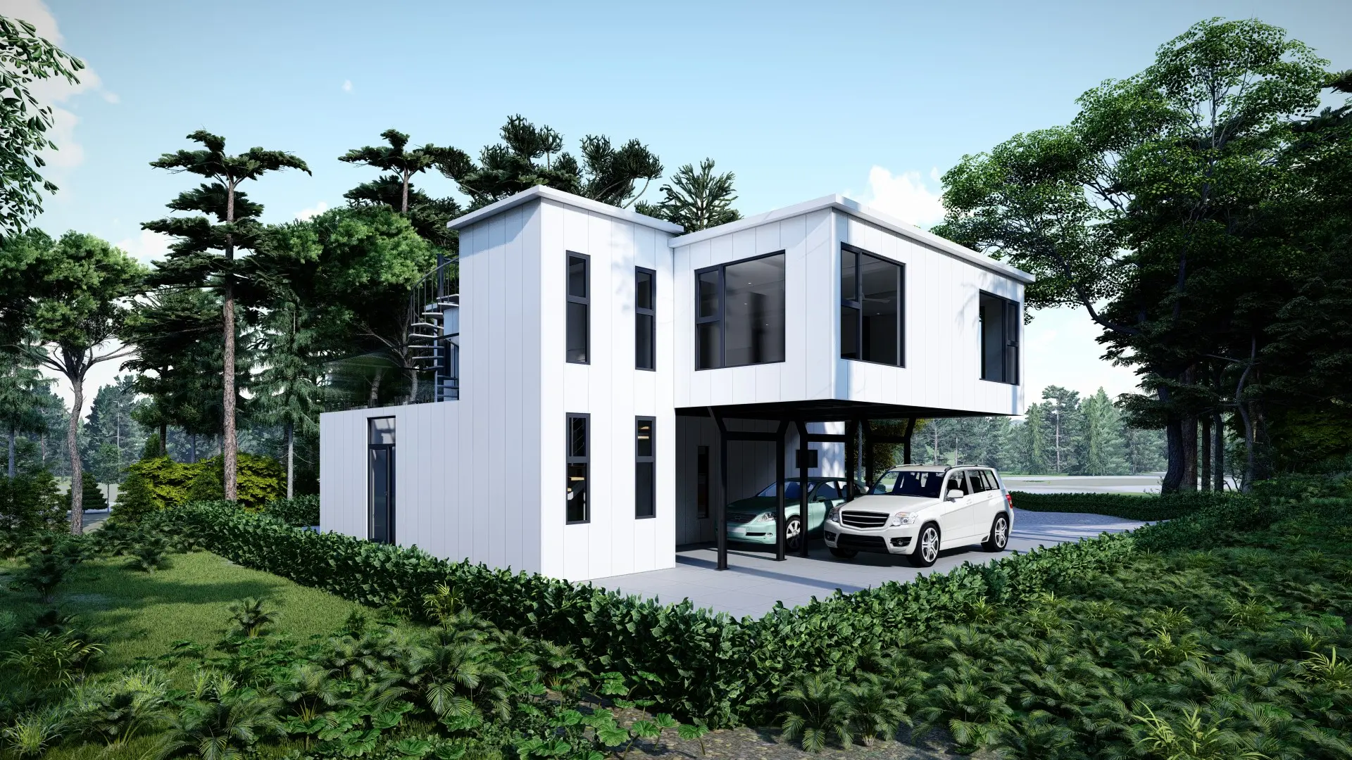 Two Story Container House View 5