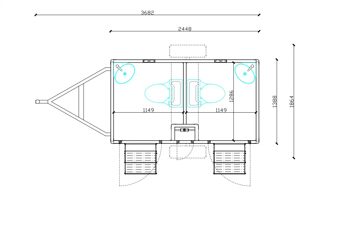 Trailer Toilet Floor Plan