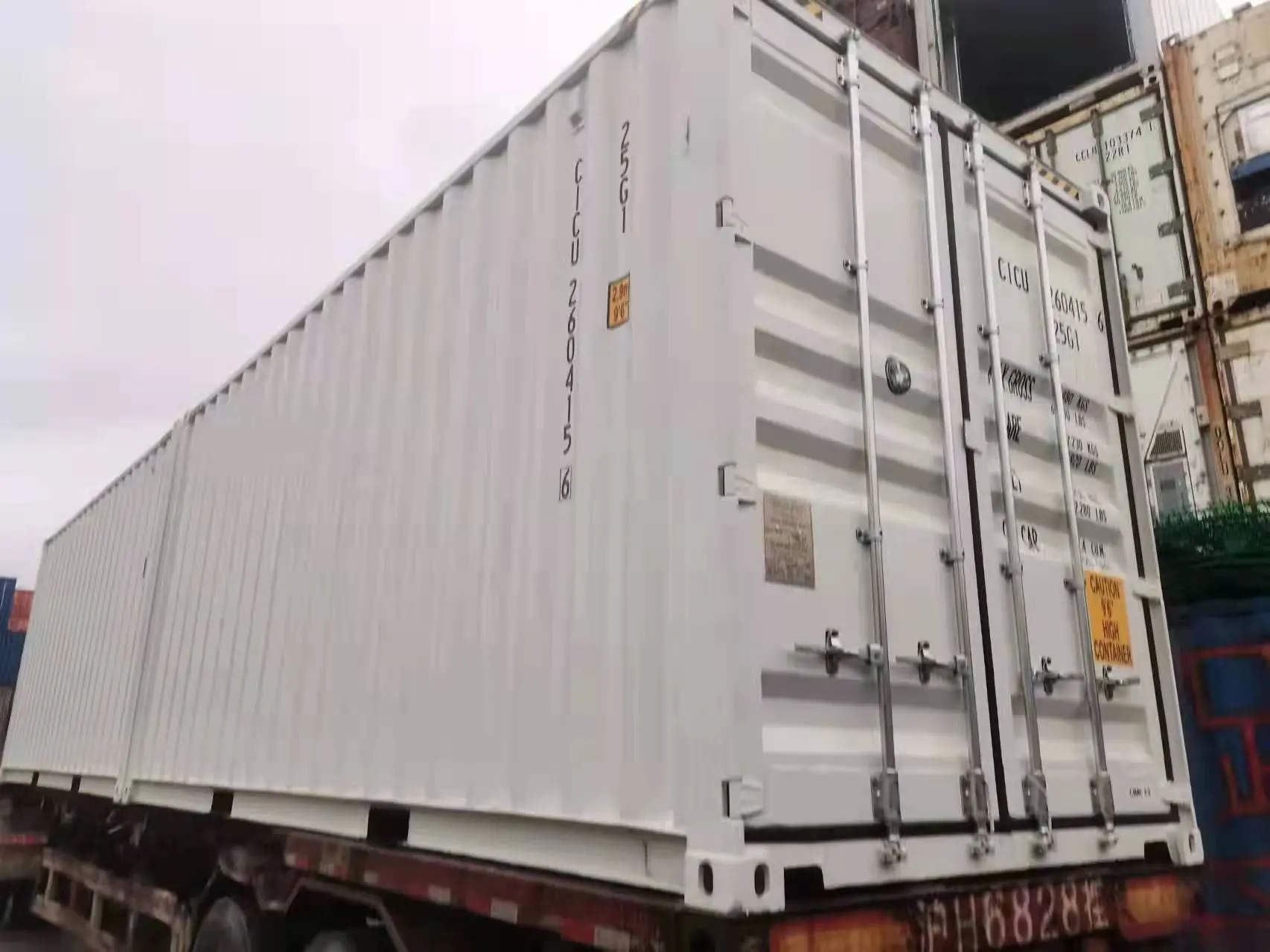 Shipping container house exterior