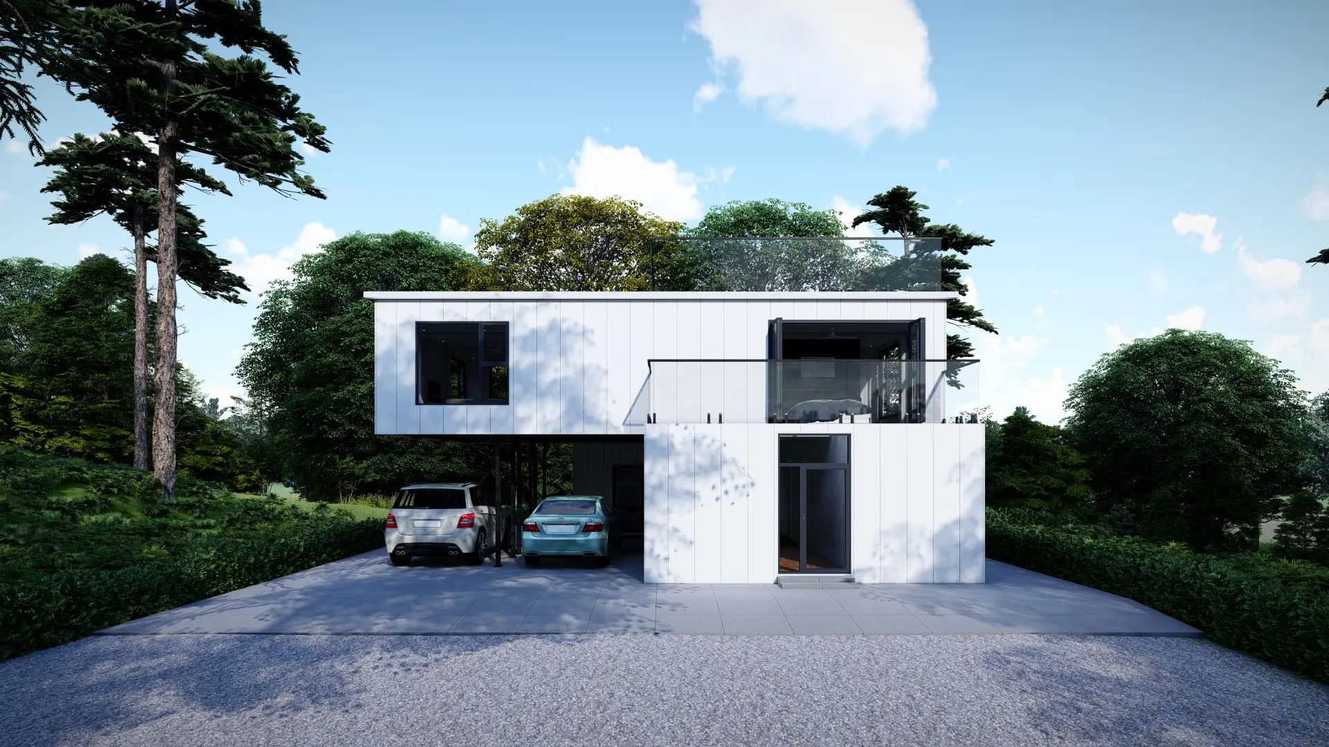Two Story Container House View 6