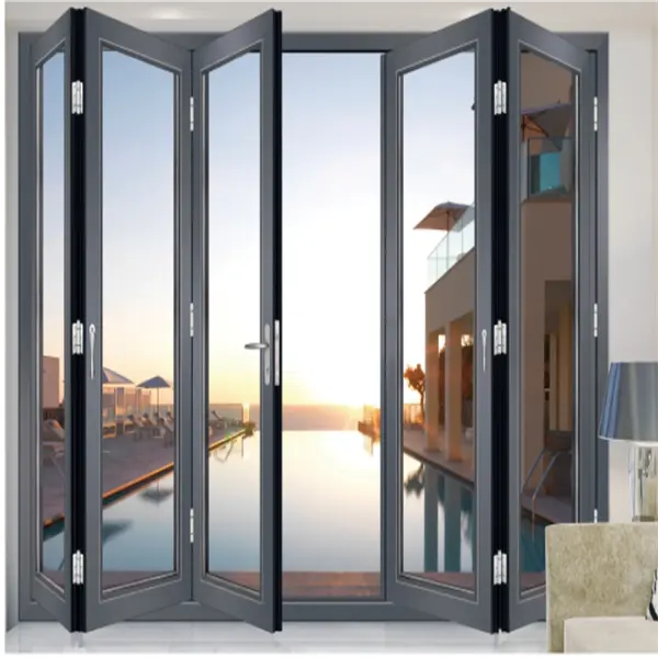 Bi-fold aluminum alloy door