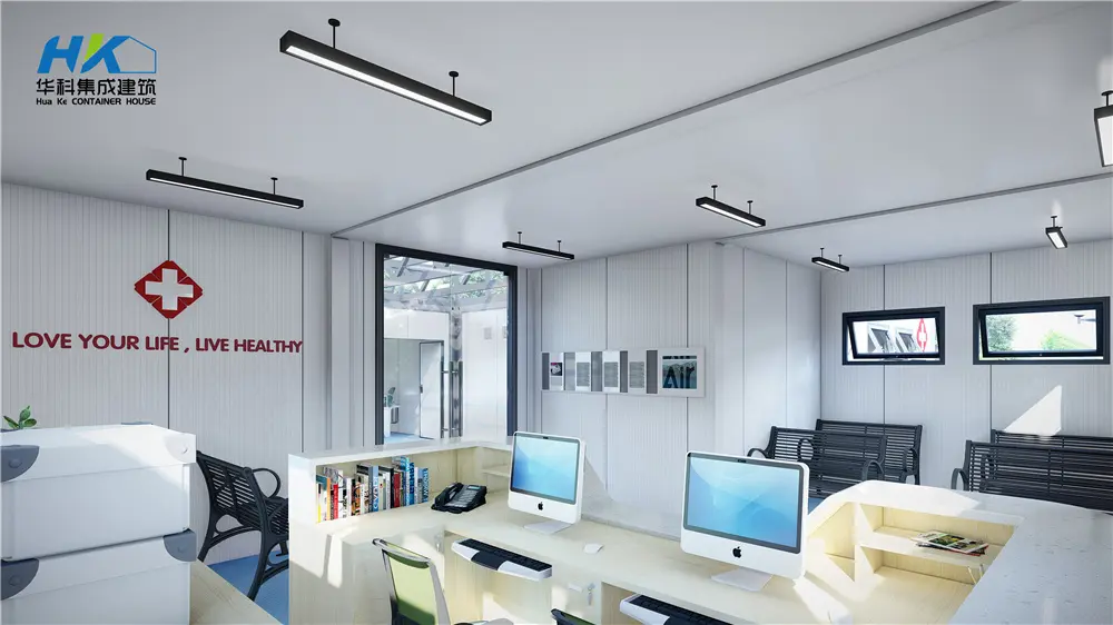 Custom Quick Built and Affordable Prefabricated/Prefab/Modular/Movable Container House for Hospital Factories, Product