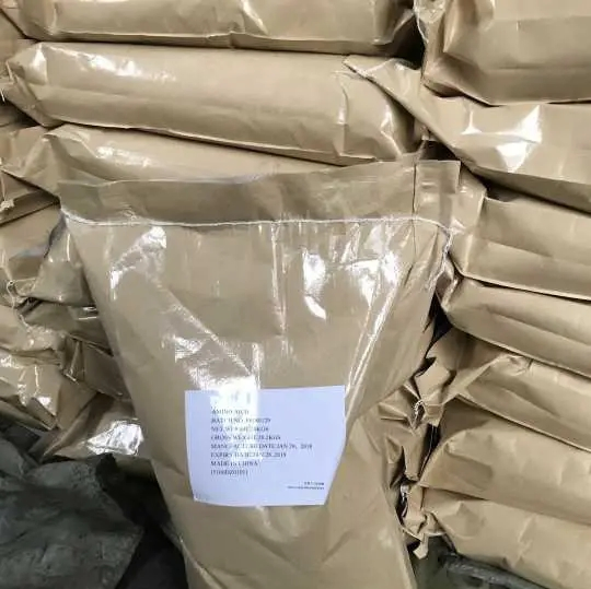 مصدر حيواني حمض أميني مسحوق أصفر 80% 20kg, 25kg تعبئة مادة خام لإنتاج الأسمدة العضوية