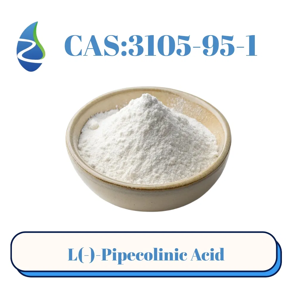 حمض ل-بيبيكولينك عديم الرائحة مع 99 2% تحليل وشوائب منخفضة CAS3105-95-1