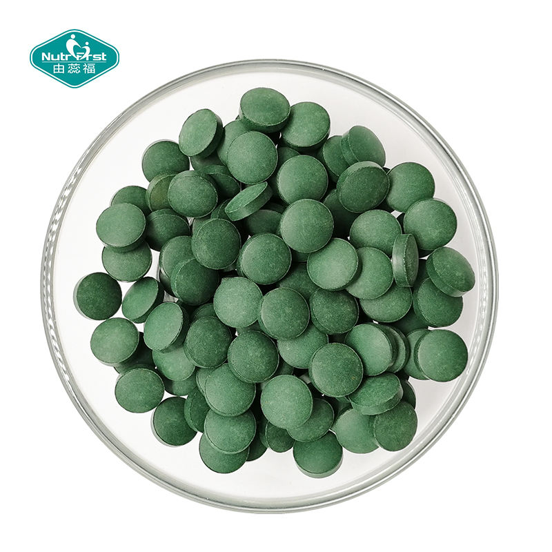مكملات غذائية خاصة بالعلامة التجارية طحالب خضراء كلوريلا 200mg أقراص سبيرولينا عضوية