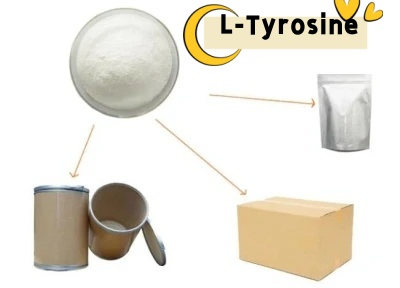مضافات الأحماض الأمينية عالية النقاء مسحوق L-Tyrosine رقم CAS 60-18-4