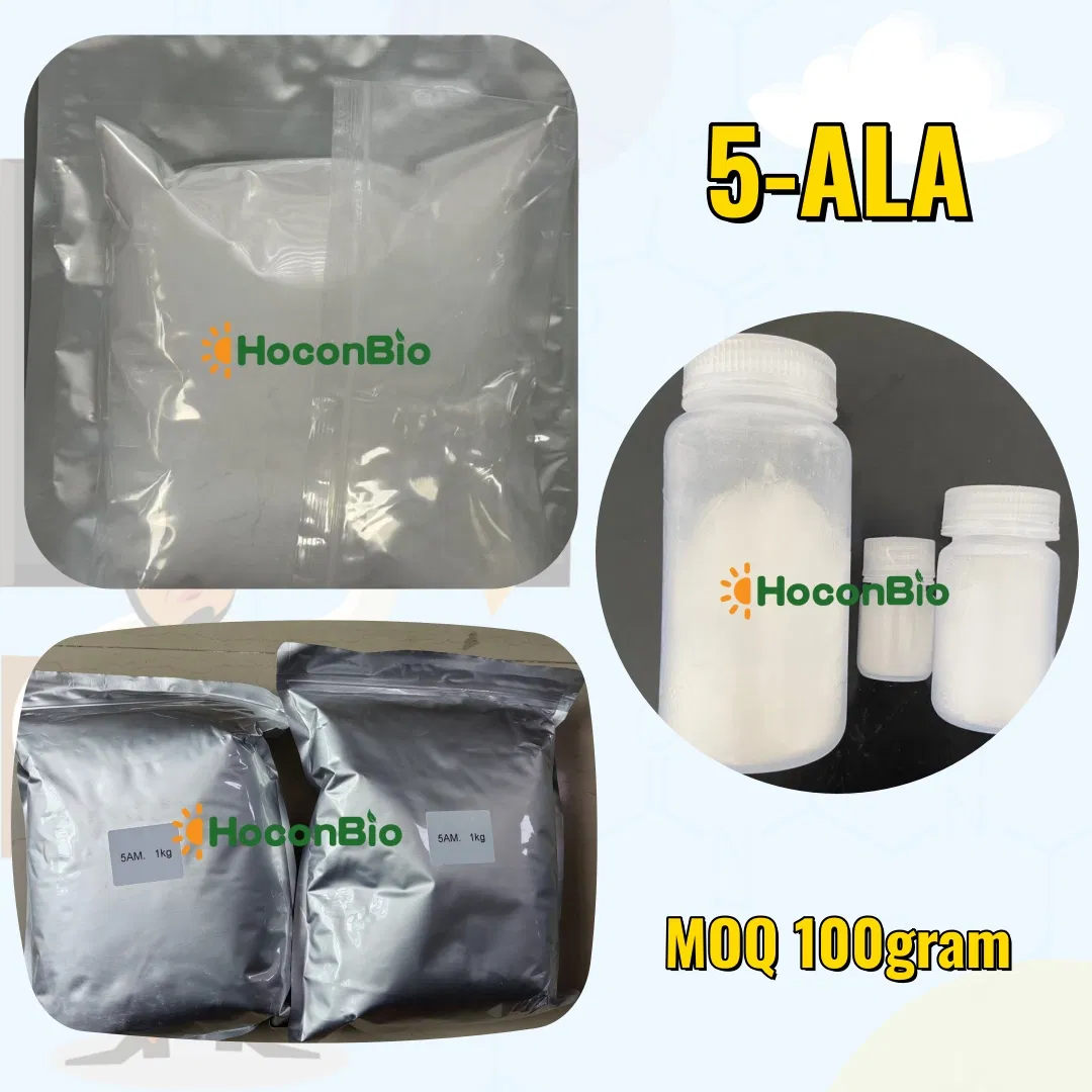 مسحوق مجفف بالتجميد عالي الجودة 5-Ala مسحوق مكمل غذائي 5-Aminolevulinic حمض CAS 5451-09-2 مادة خام للرعاية الصحية 5-Aminolevulinic حمض