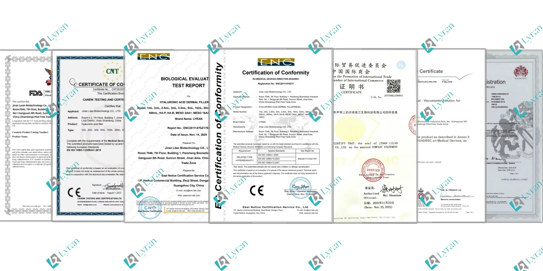 Compliance certificates