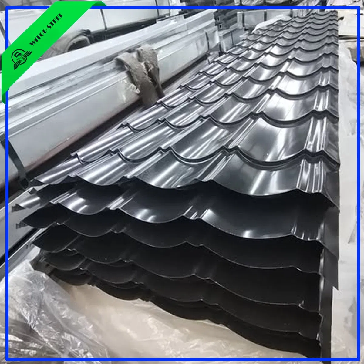 Customized Galvanized Galvalume Aluminum PVC PPGI UPVC Colored Metal Tile Steel Roofing Sheet Corrugated Roof Tile for Building Material