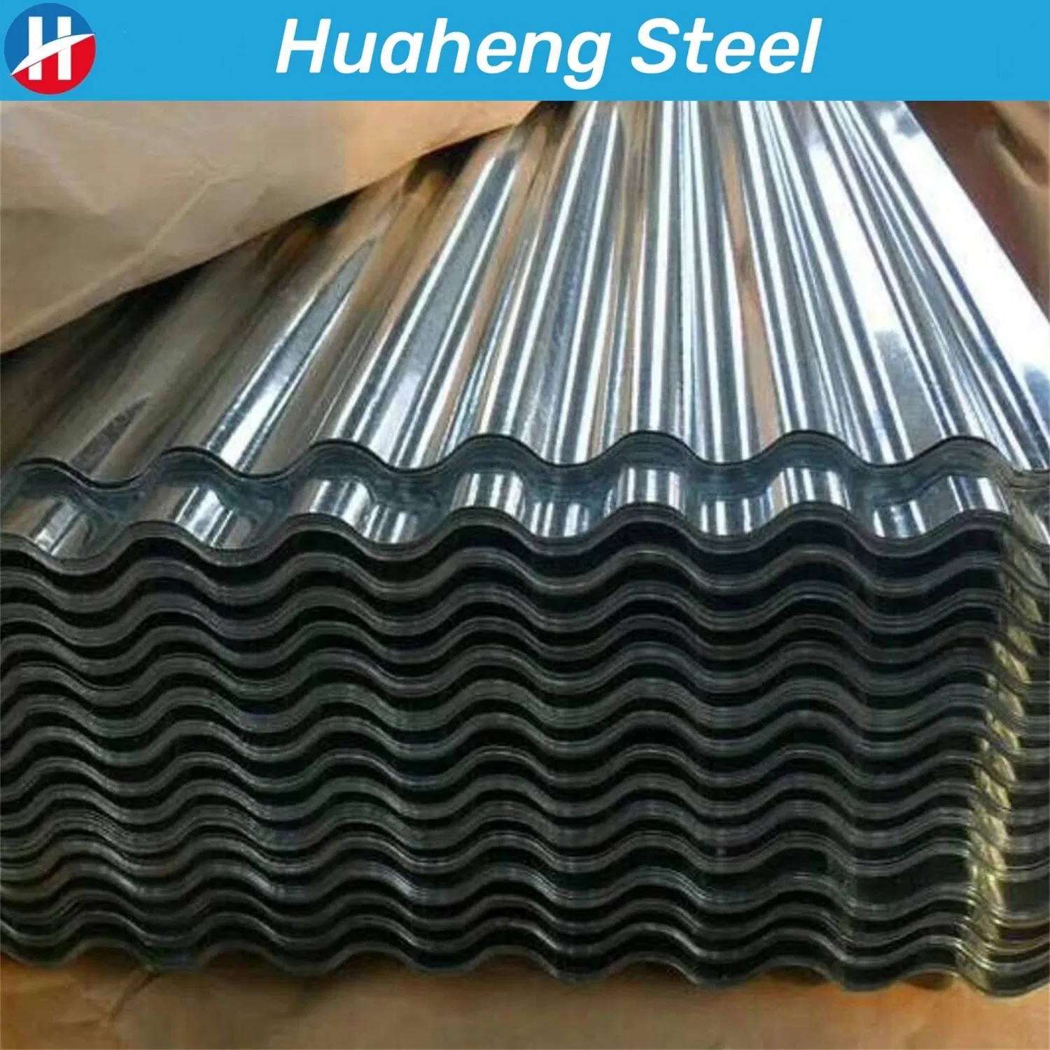 Z20g-Z275g Zero/Mini/Regular/Big Spangle Hot Dipped Gi Coated Galvanized Steel Wave Sheets Steel Sheets Corrugated Roofing Sheet for Building Material