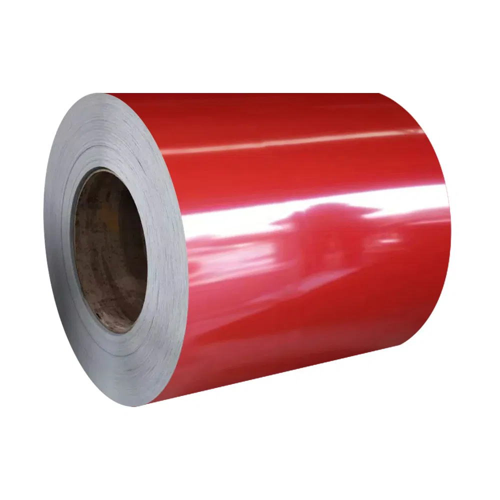Ral Color PPGL PE SMP PVDF Metal Building Material Color Coated Coils Bright Matt High Light Surface Filming Prepainted Galvanized Steel Coil