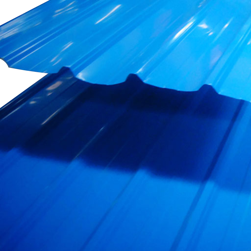 Blue Color Coated Galvanized Corrugated Steel Roof Sheets
