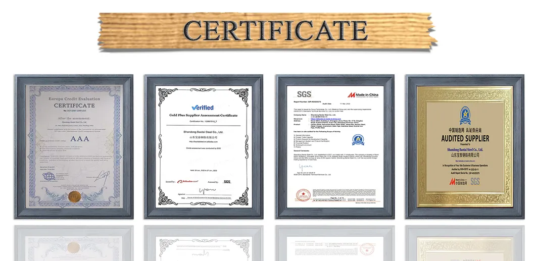 Certificates