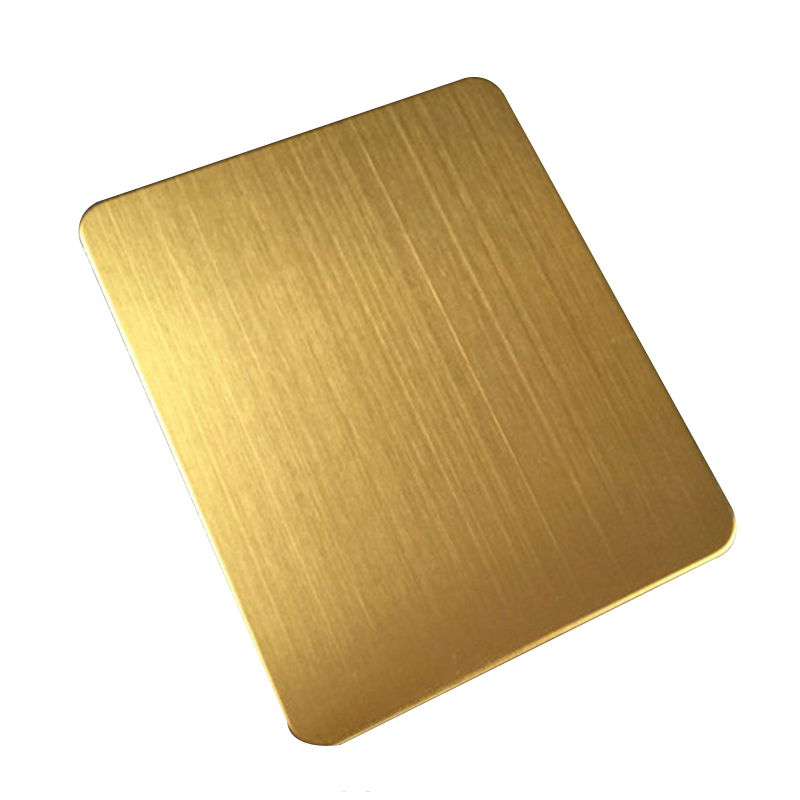 Gold Color Coated Ss 201 304 316 Inox Decorative Sheet Cold Rolled 2b Hairline Matte Mirror Stainless Steel Golden Mirror Sheet for Decoration