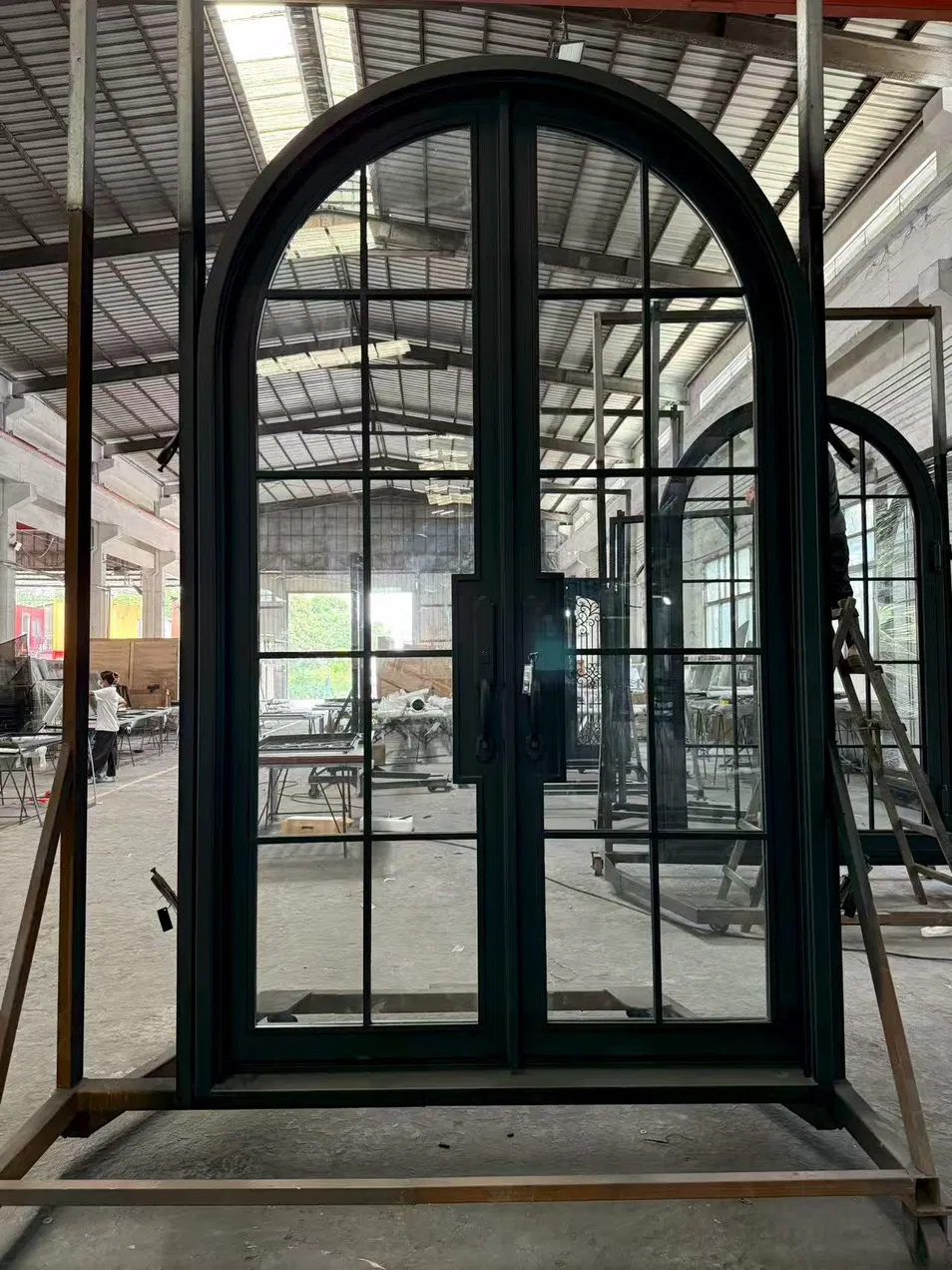 Iron French Door Detail