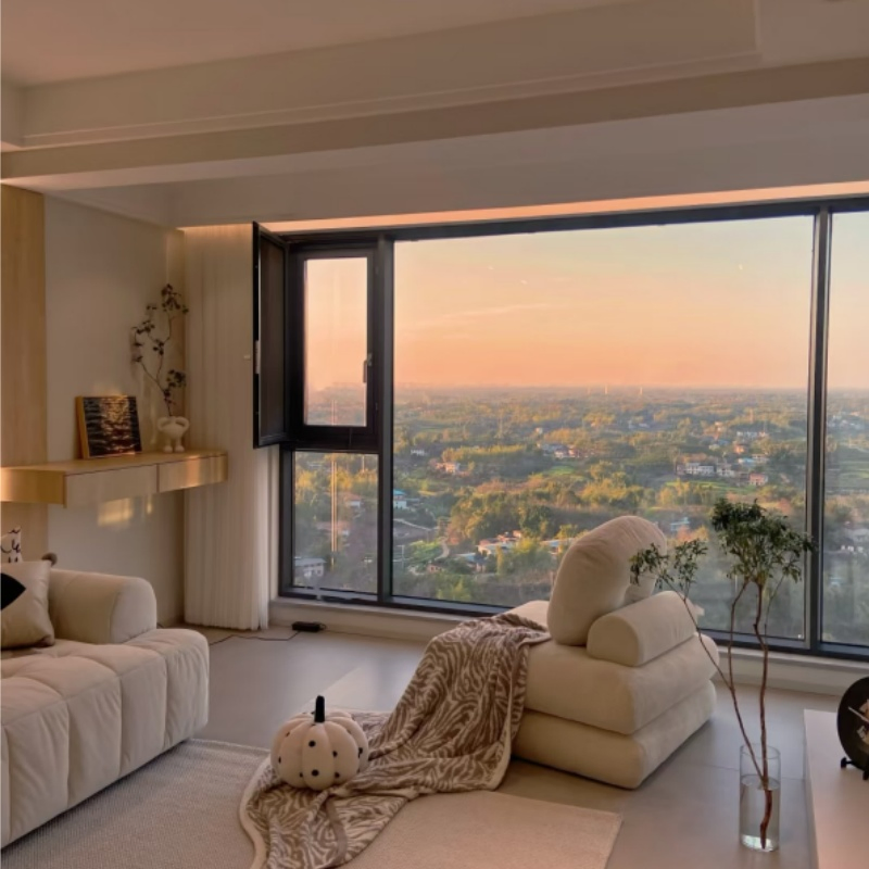 Custom Design Competitive Price Large Horizon Aluminum Alloy Fixed Glass Window