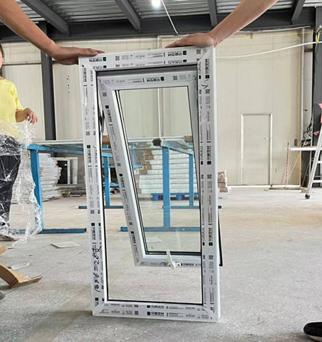 Customized Modern Design Double Glazing UPVC/PVC Awning Transparent Glass Window