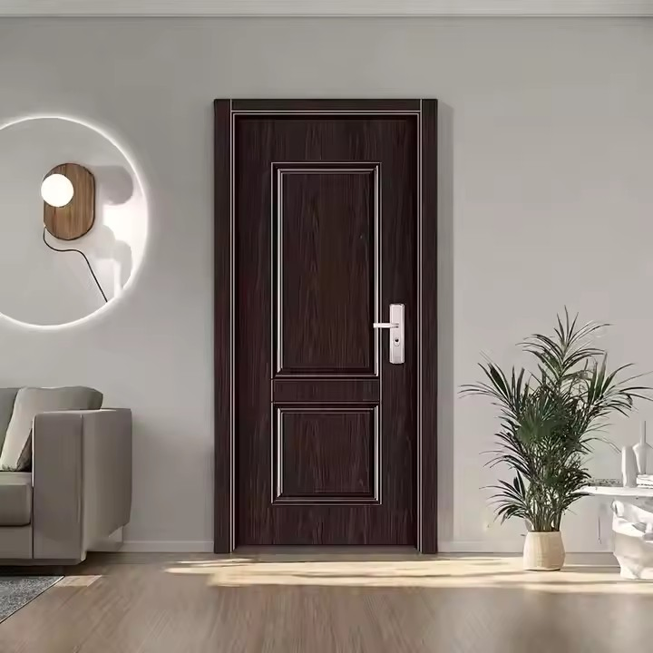 Modern Design Fire-Rated Wrought Iron Steel Door Double Exterior Entrance Security Main Gate for Hotels Fireproof Exterior Door