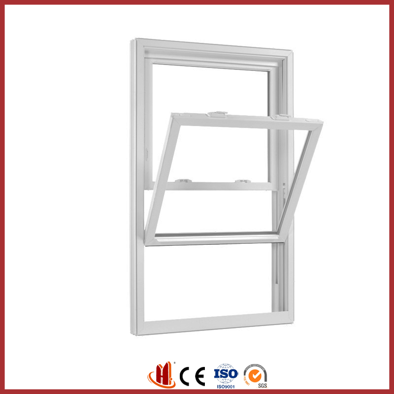 Simple Design Double Glazed Frame Glass Slide Aluminium Vertical Sliding Window