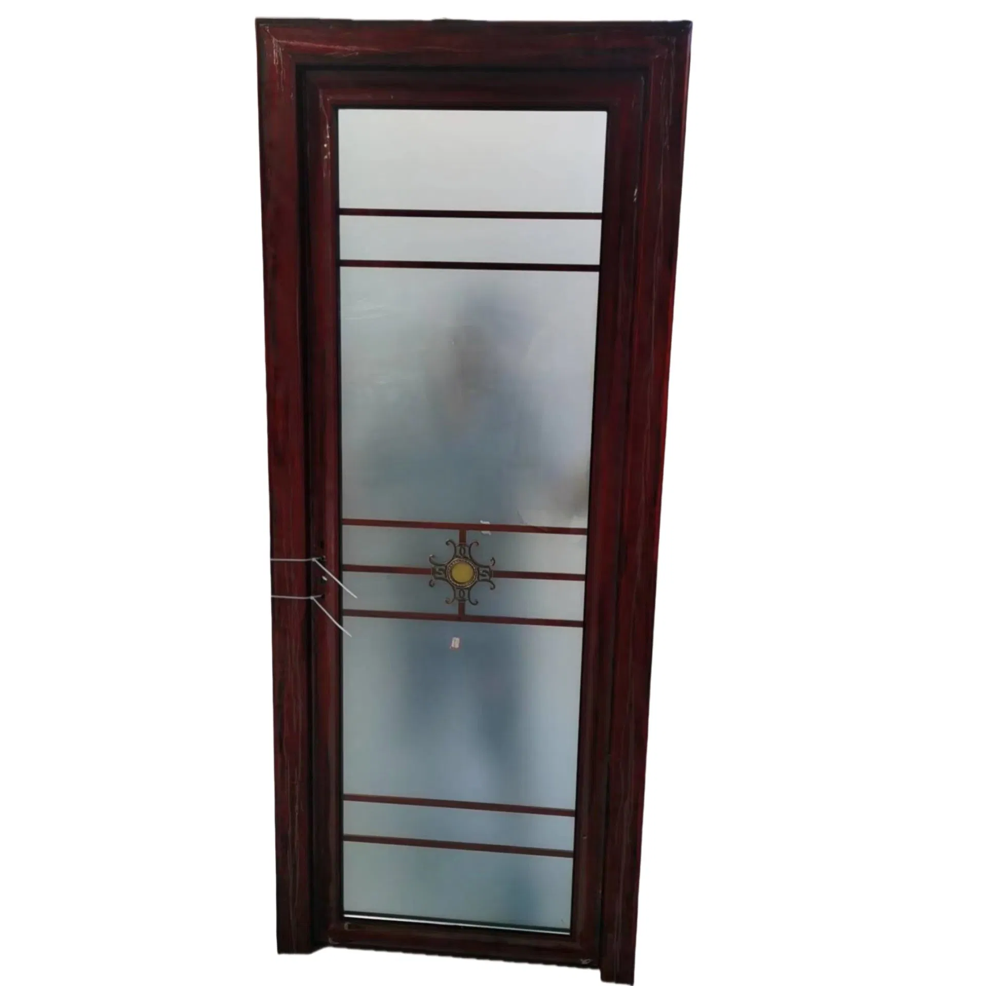 American Oval Panel Metal Security Steel Interior Door with Glass