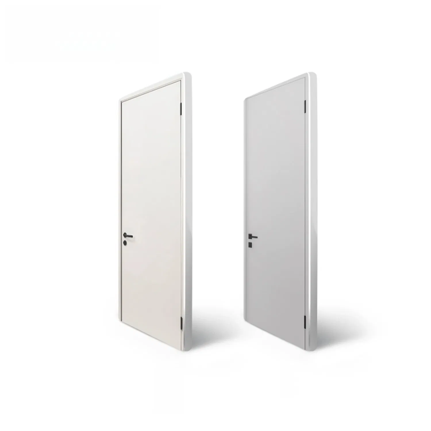 White Plain Bedroom Prehung Panel Interior Wood PVC Wpcwooden Hotel Primed Shaker Internal Hollow Core HDF Door for Home Hospital Villa Office Room Puertas Para