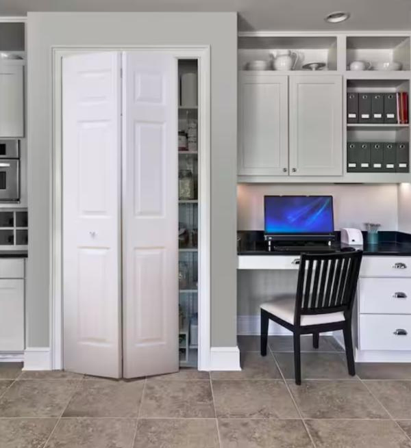 Factory Price 6-Panel Bi-Fold Hollow Core Primed Molded Interior Door