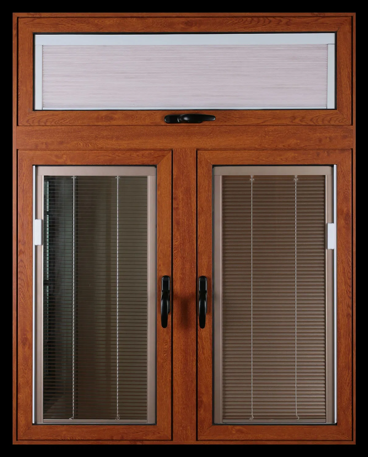 Aluminium Casement Window with Manual Magnetic Shutter