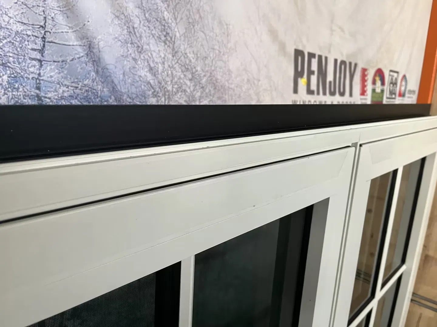 Penjoy High Quality Triple Pane in-Swing Window Double Glazed Aluminum Glass Tilt and Turn Windows Double Pane Grids Design