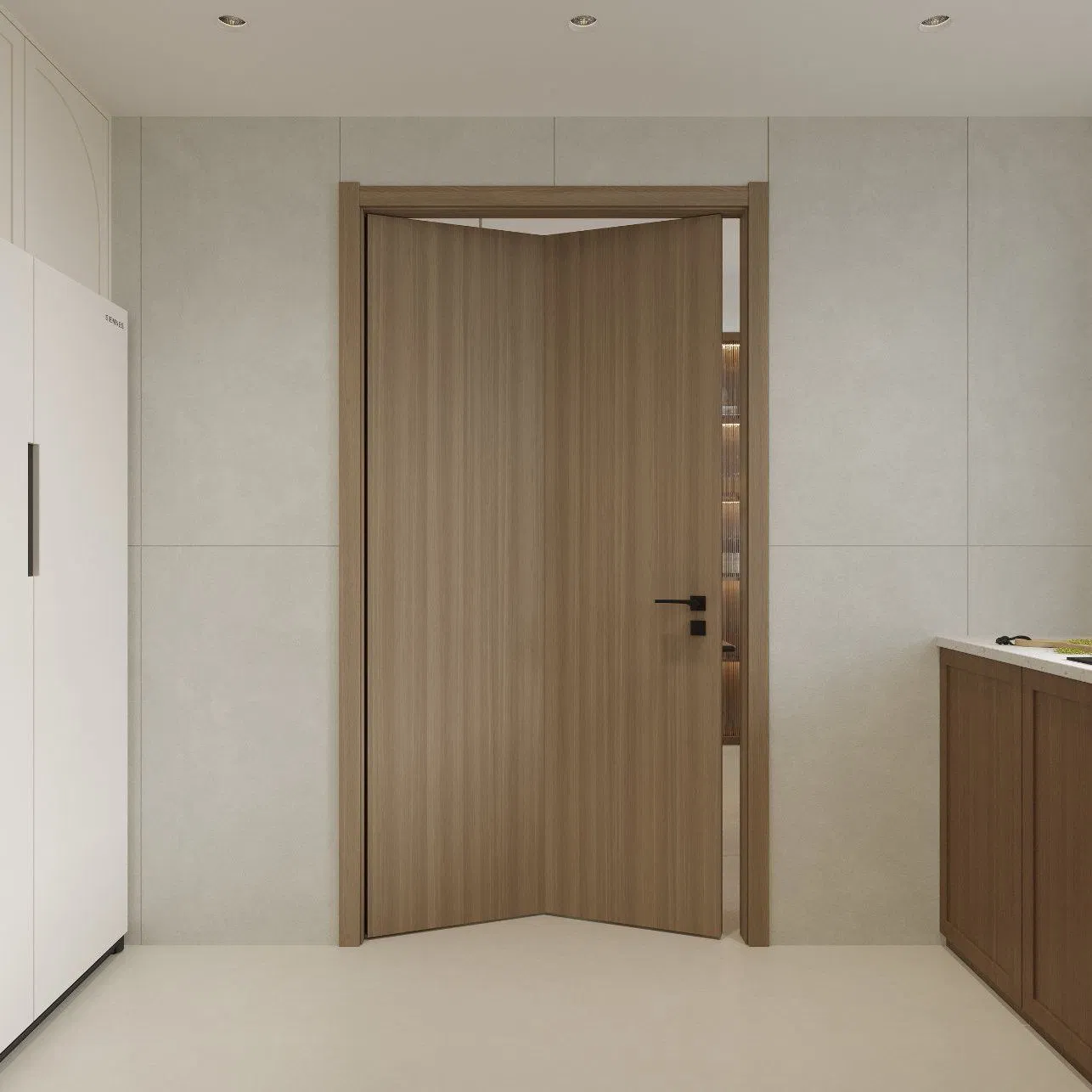 Premium Double Bifold Waterproof WPC Door for Durability