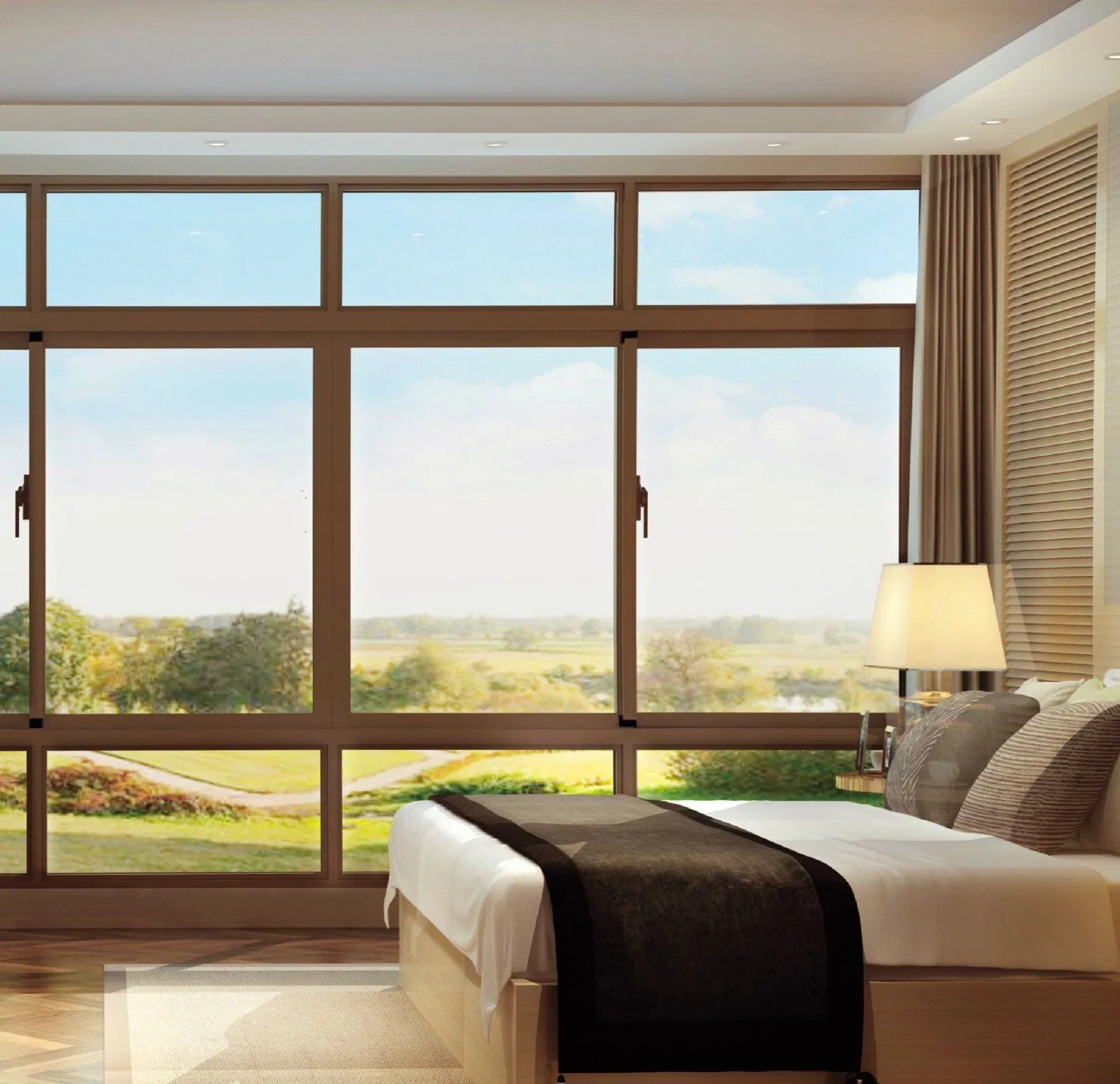 8018 Series Sliding Aluminum Window Wind Resistant