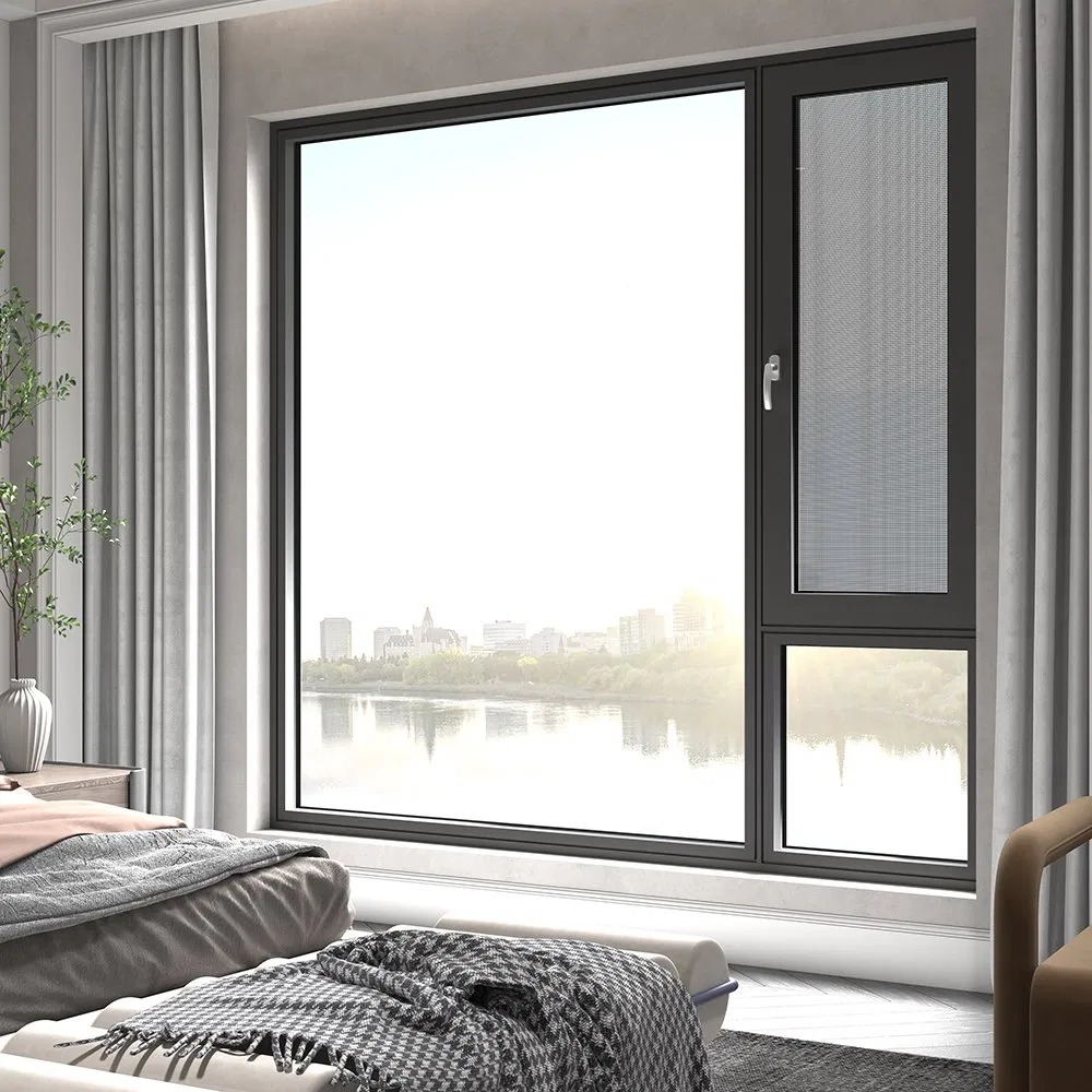 High-Quality Modern/Chinese/European/Art Style Inward Opening Aluminum Metal Sliding Window