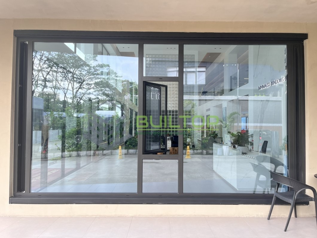 Simple Design Aluminum House Metal Window Double-Layered Glass Aluminium Casement Windows