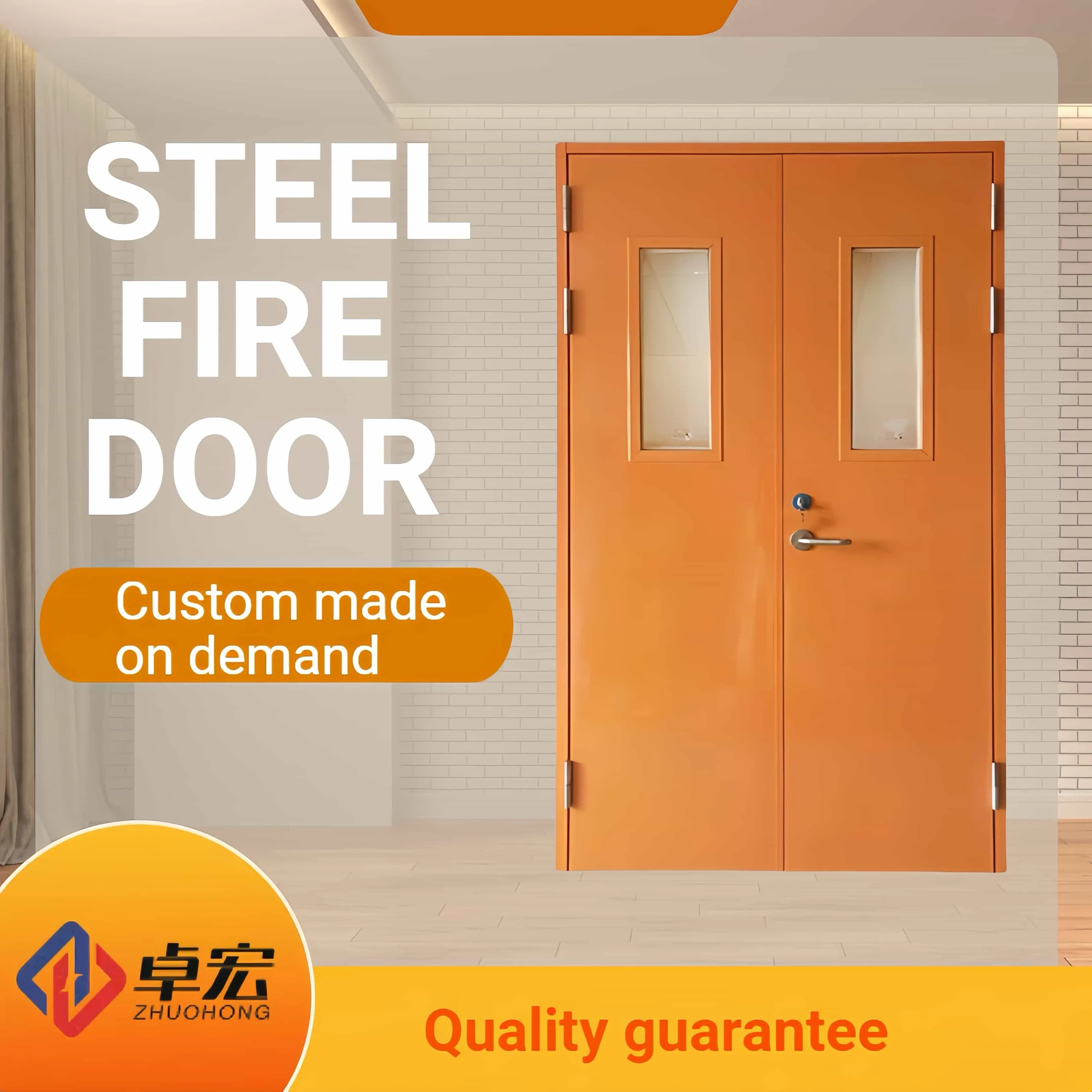 Premium Fire-Rated Steel Door for Enhanced Front Entry Safety