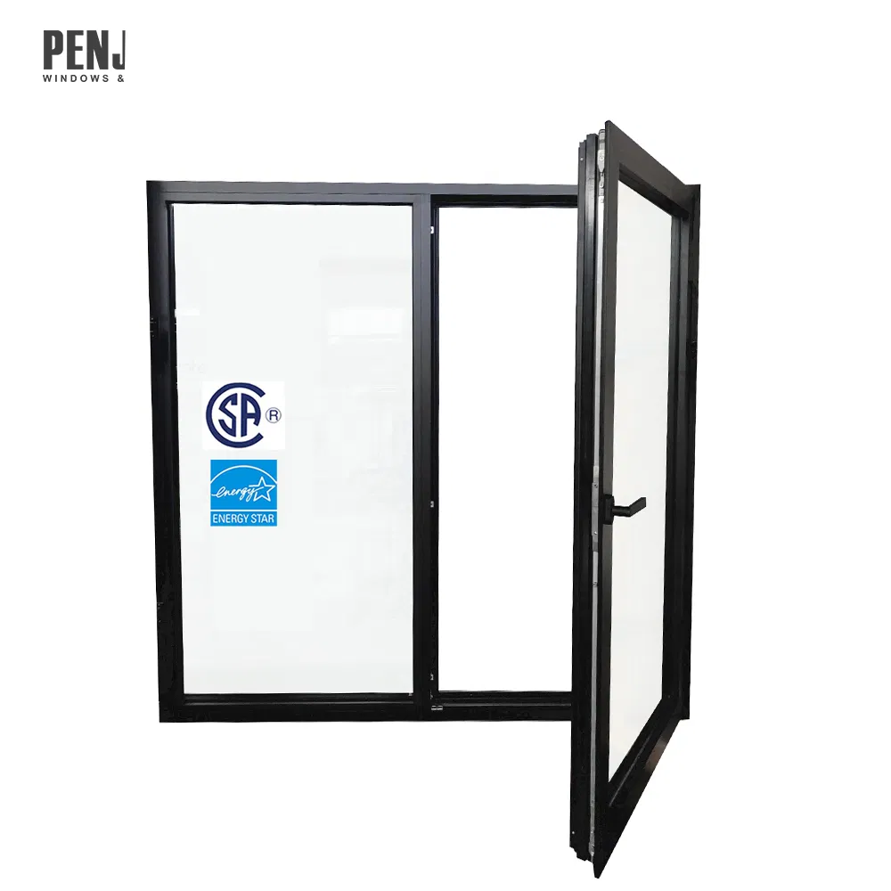 Penjoy Aluminium Tilt and Turn Window Double Glazed Window Insulation Glass