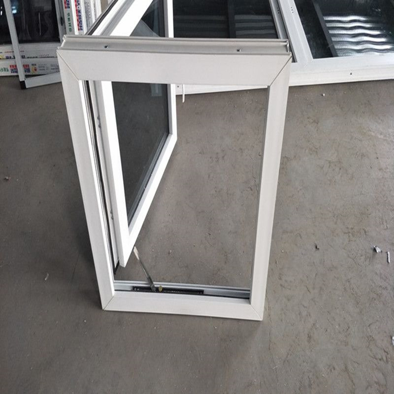 Small Size Single Pane Side Hung UPVC PVC Casement Window with Screen
