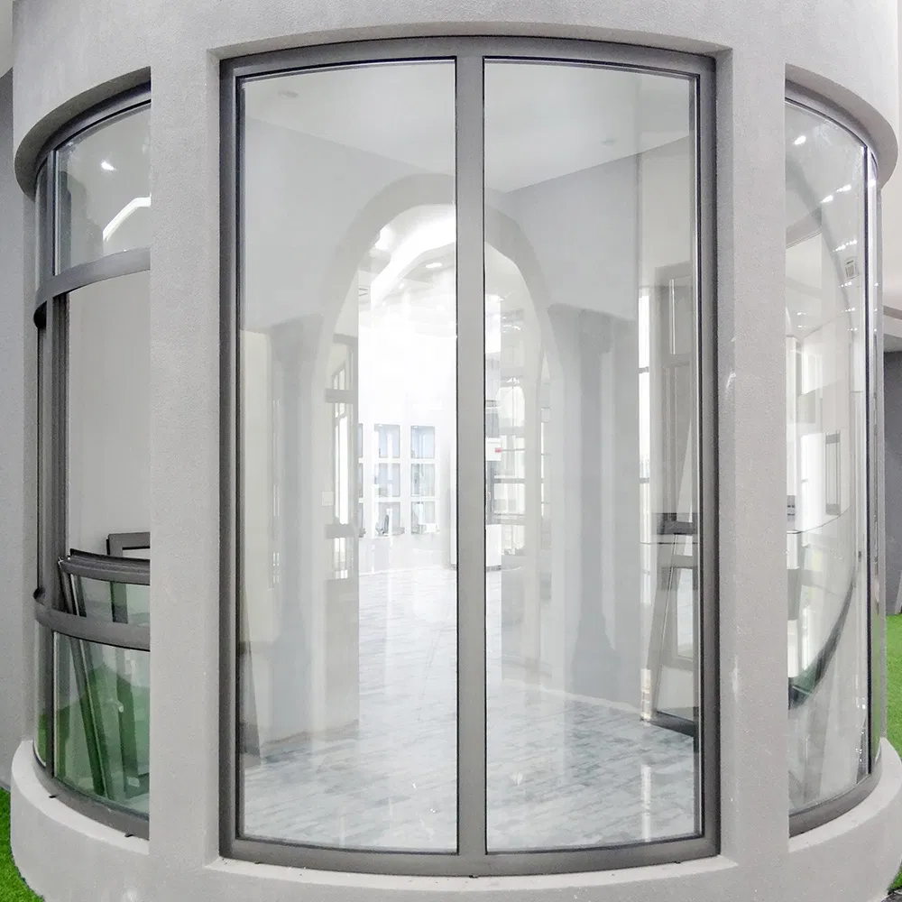 Aluminum Awning Profile Horizontal Sliding Jalousie Louvre Used Aluminium Alloy Folding Glass Round Shutter Casement Door and Window