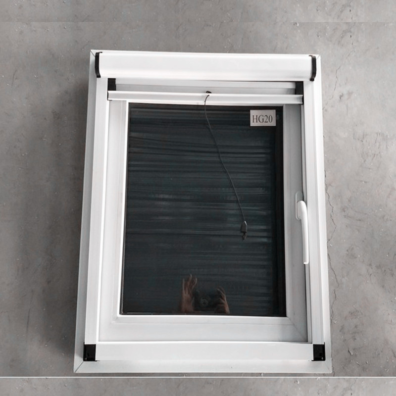 Small Size Single Pane Side Hung UPVC PVC Casement Window with Screen