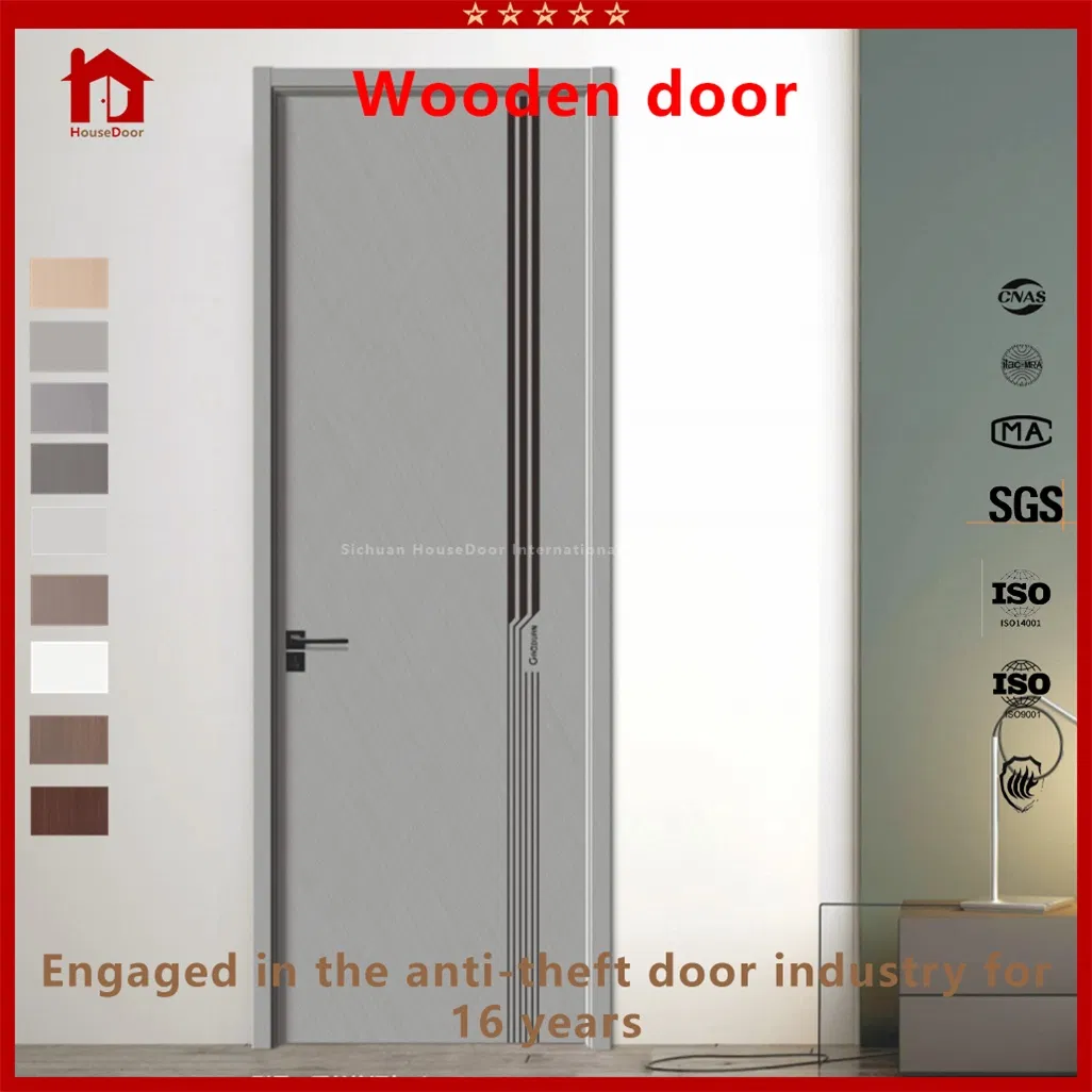 Modern Interior &amp; Entrance Wooden Door, Elegant Engineered Wood/Composite Design, Security Swing/Sliding Option