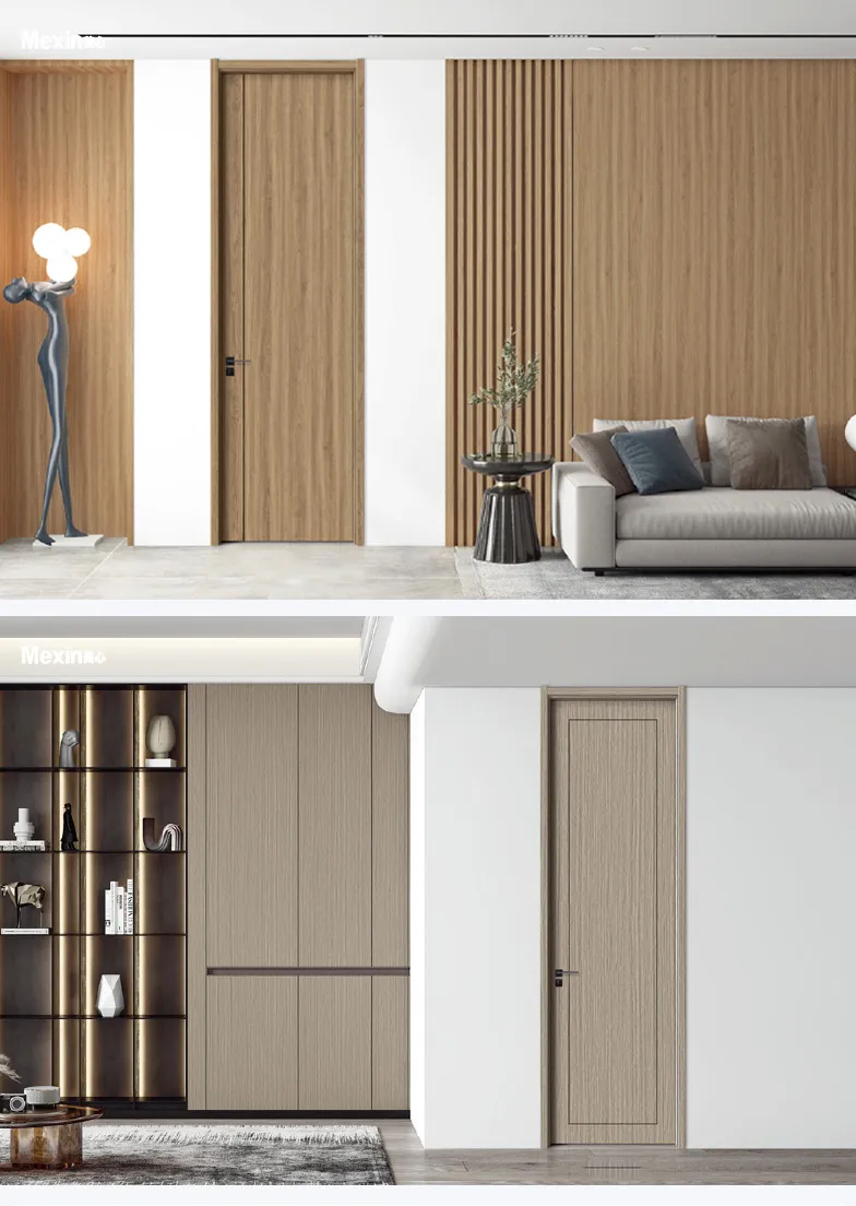 Modern Single Fire Rated Interior Security Solid Wooden Door