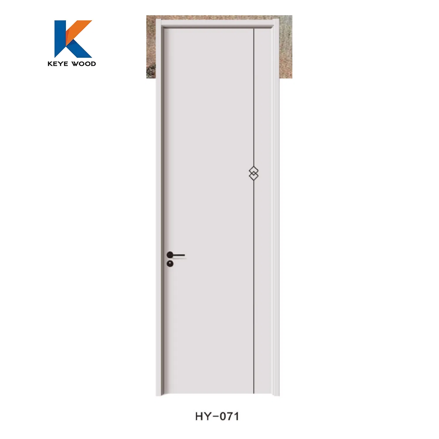 Safety Grade Wooden Wood Fire Rated Interior Door for Hotel Interior Projects