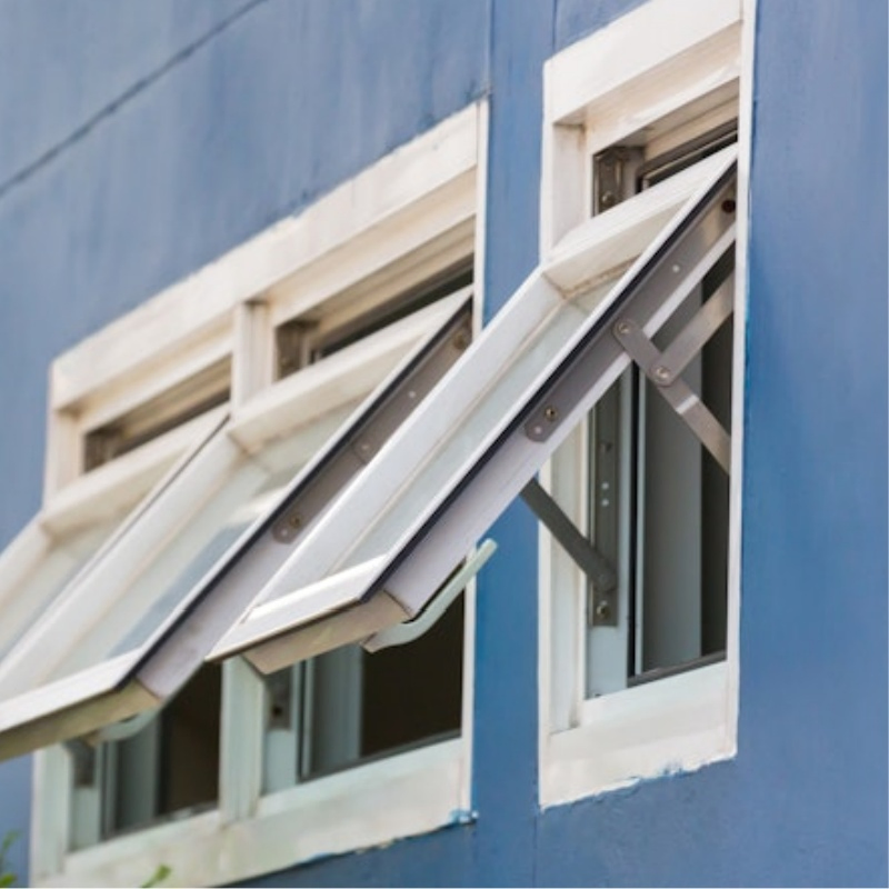 Modern Design Toilet Kitchen High Quality Aluminum Awning Glass Window