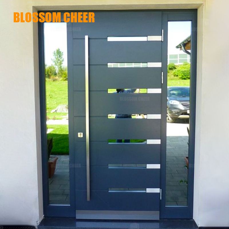Luxury Safety Security Steel Iron Metal Main Entrance Front House Gate Door