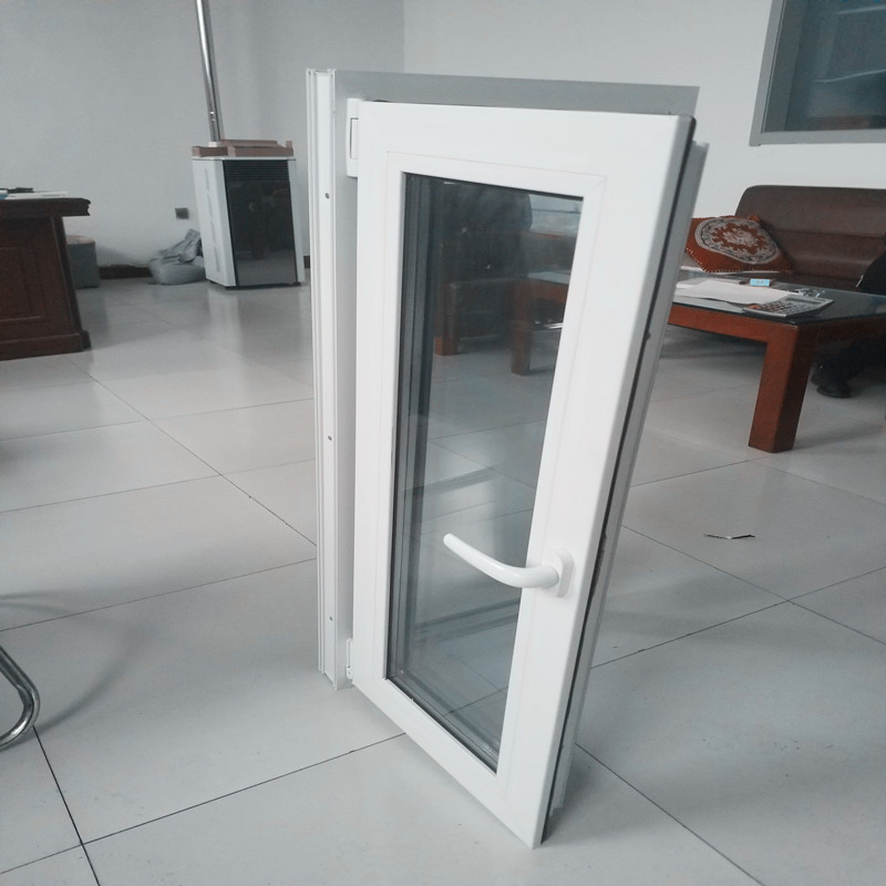 Energy Saving Two Color Co-Extrusion Single Hinge Pane UPVC Casement Window