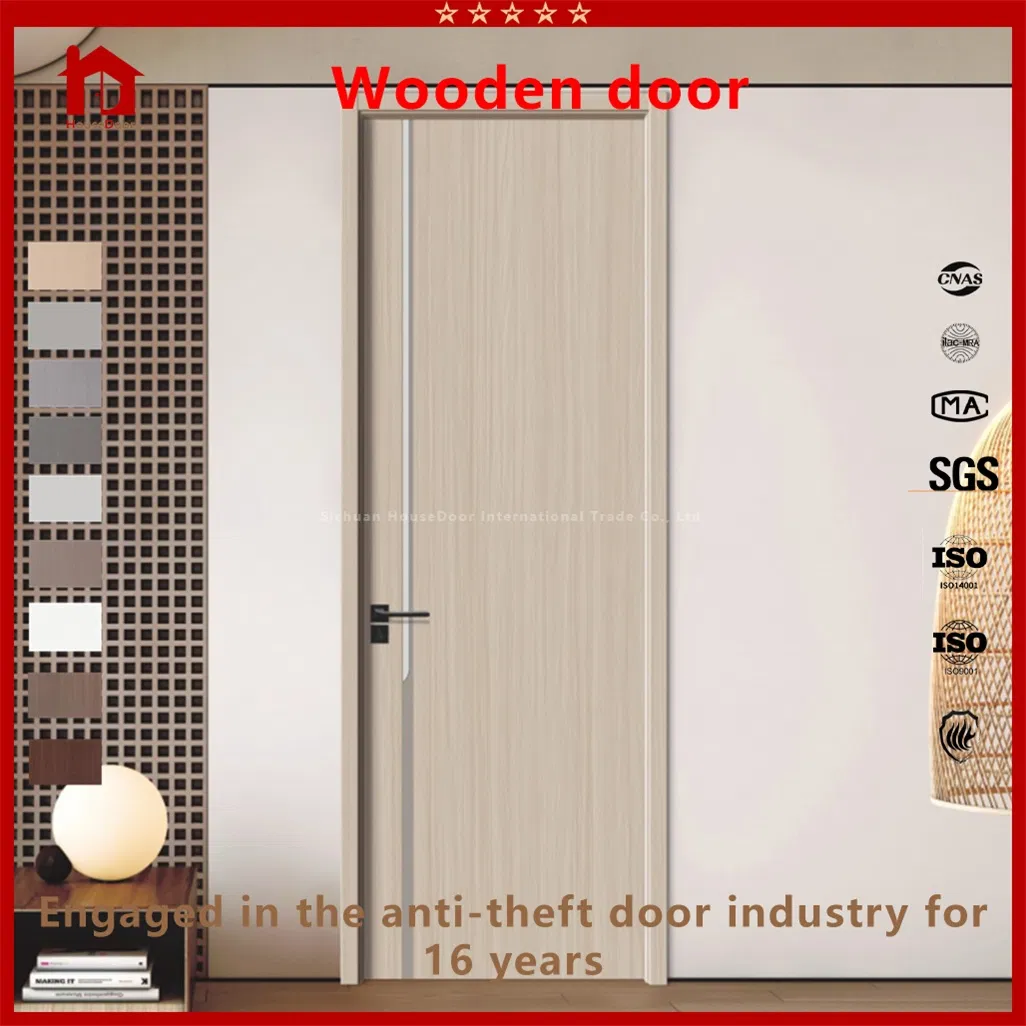 Modern Interior &amp; Entrance Wooden Door, Elegant Engineered Wood/Composite Design, Security Swing/Sliding Option