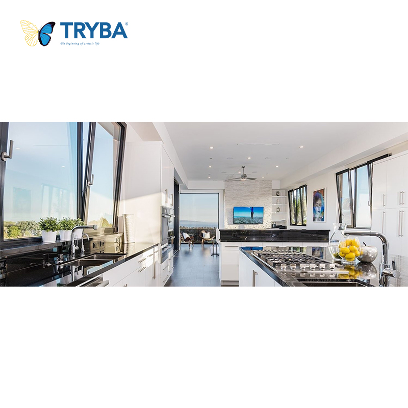 High Impact Anti-Fall Device Anti-Static Coating UPVC Tilt and Turn Window