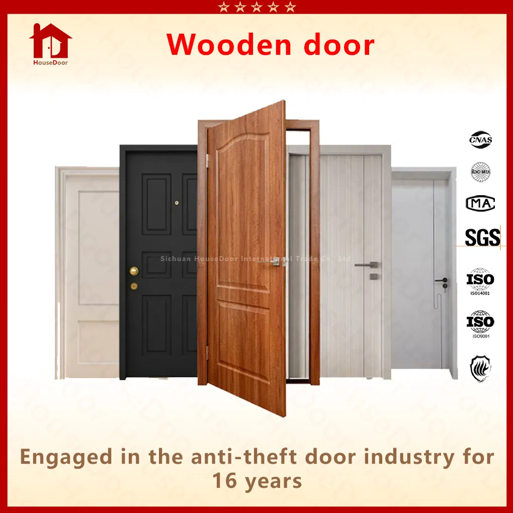 Modern Interior &amp; Entrance Wooden Door, Elegant Engineered Wood/Composite Design, Security Swing/Sliding Option