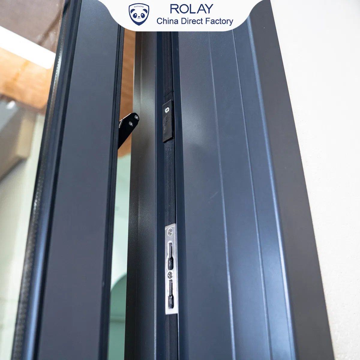Rolay Security Door Exterior Door Factory High Sealing Performance Anti-Pinch Hands Anti-Bruising Buffuring Quiet Closing Modern French Design Sliding Door