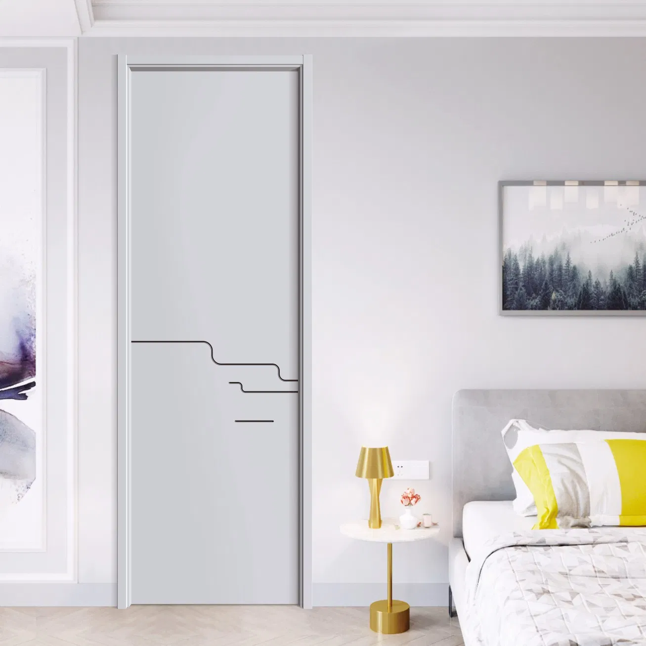 China Metal Door Aluminum Simple Steel Entry Security Door Turkish Design Security Steel Door Modern Steel Modern Interior Entrance Fire Rated Door