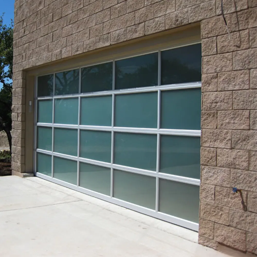 Aluminium Wholesale Used Automatic Remote Control Over Head Security Metal Aluminum Glass Panel Garage Door/Doors