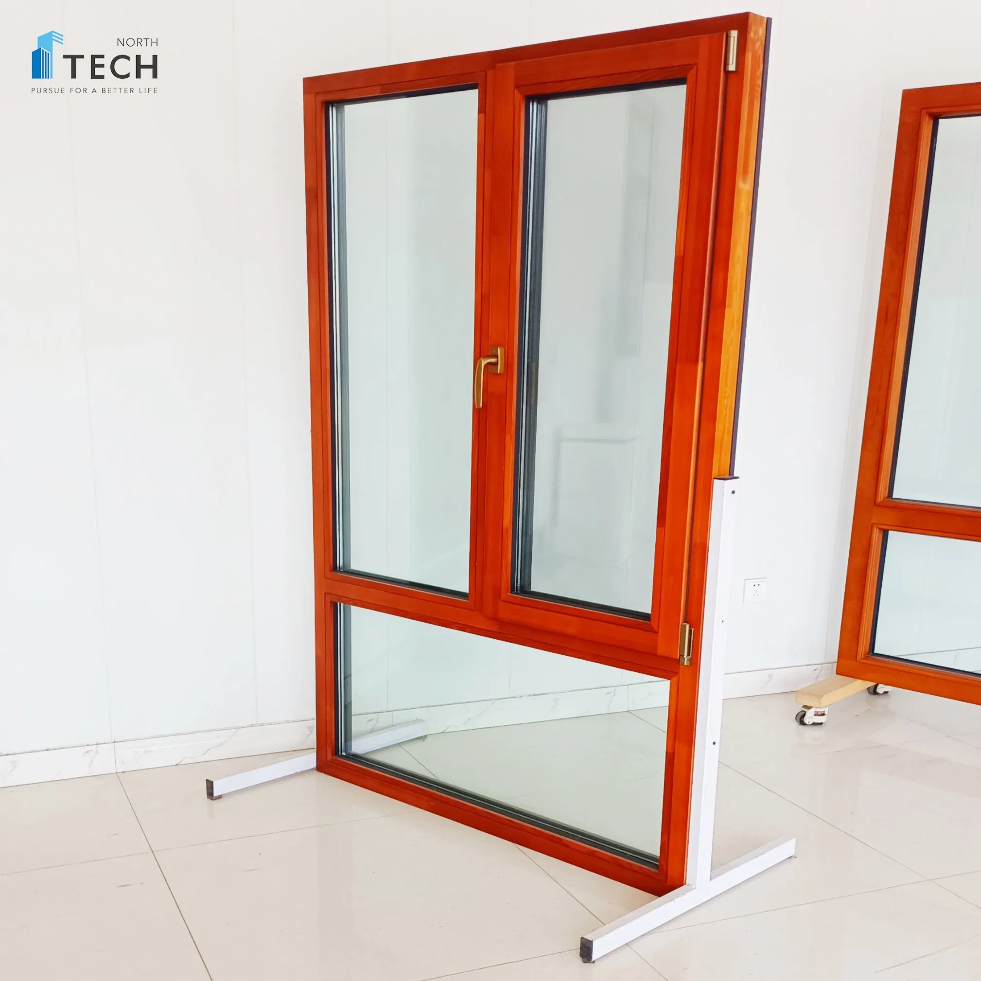 Double Glazed Energy Saving Aluminum Clad Wood Window Soundproof Window